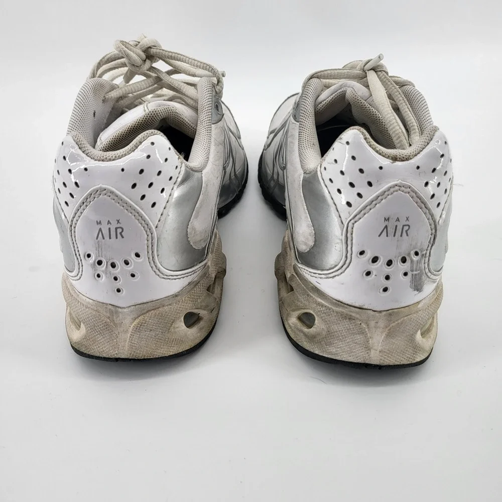 NIKE AIR MAX TORCH SL Sneakers Shoes 317004-111 Womens‎ 9 White & Silver Running
